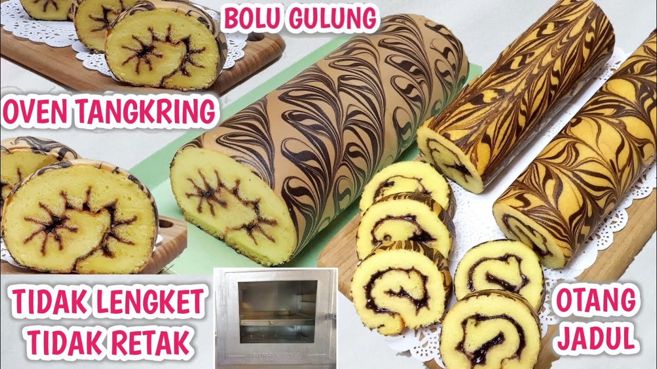 Cuma Pakai Otang Bisa Bikin Bolu Gulung Anti Lengket Anti Pecah - Resep Bolu Gulung Oven Tangkring