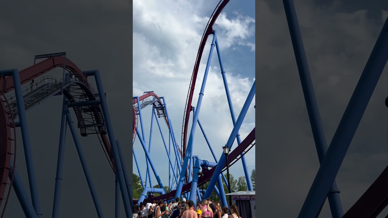 The BANSHEE coaster! #rollercoaster #kingsisland #sixflags #themeparkride #ride #coaster #fypシ゚viral