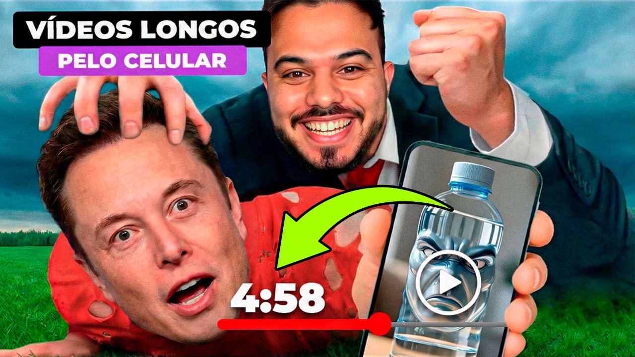 Vídeos Longos PELO CELULAR GRÁTIS. Crie vídeos acima de 1min usando apenas seu celular.