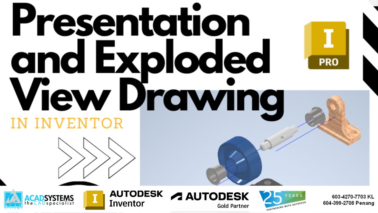 Presentation and Exploded View Drawing in Inventor