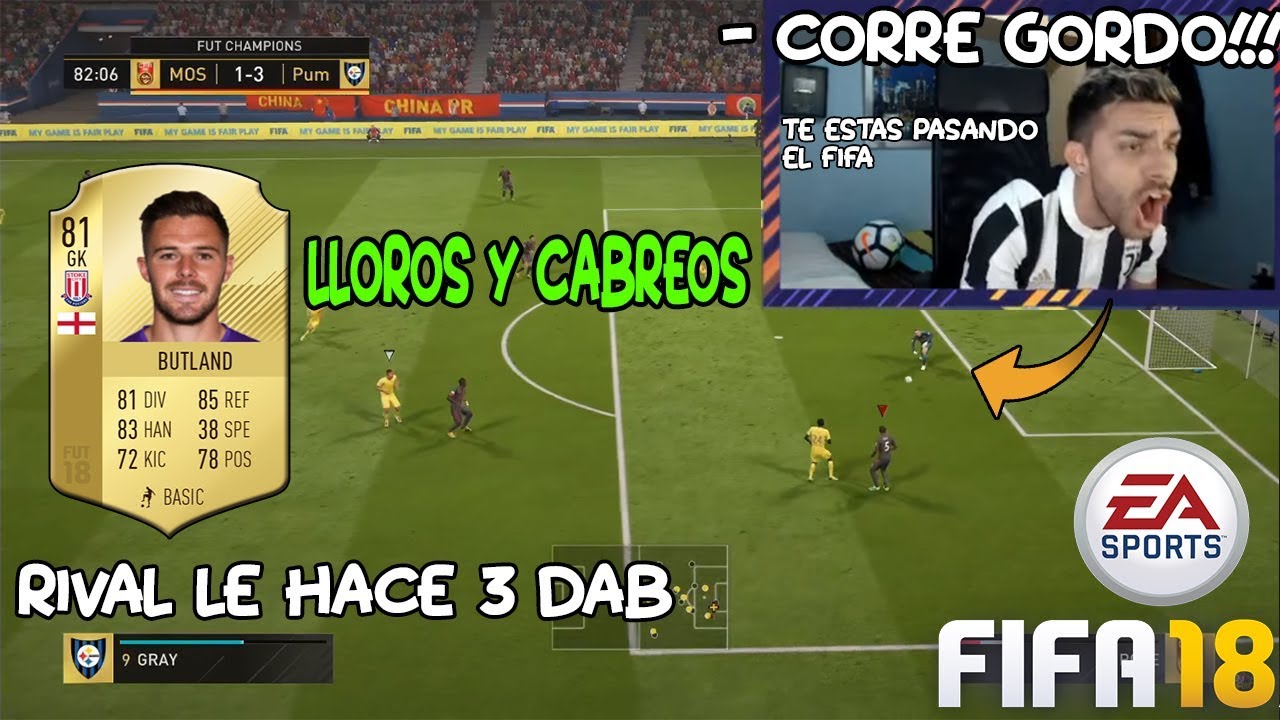 😂 RIVAL DE DjMaRiiO SE PASA EL FIFA 18 😂