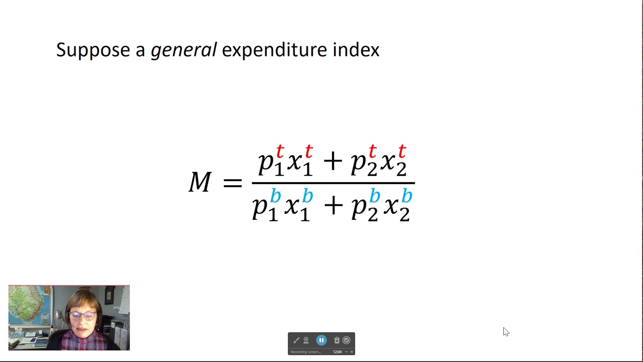 Paasche and Laspeyres Price Indexes