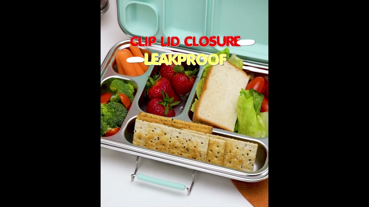 Bonfino Stainless Steel Bento Lunch Box - Green