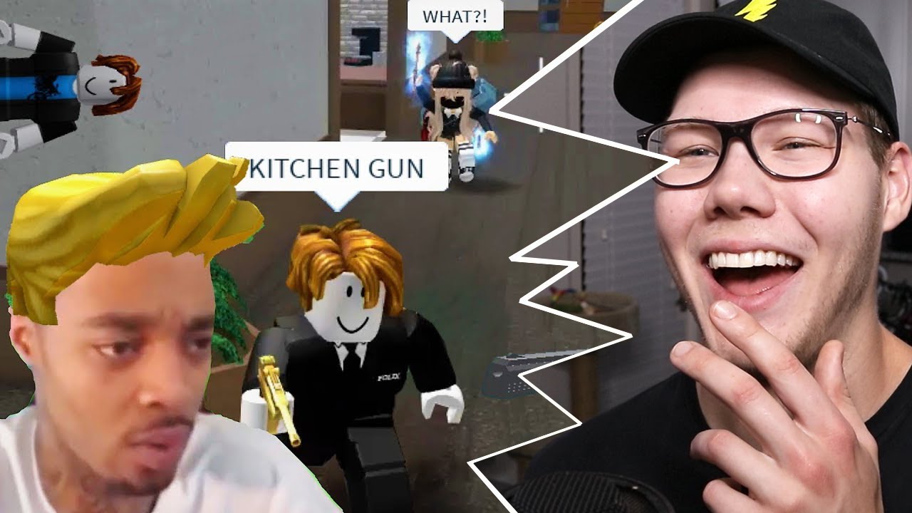 Reacting to Roblox Murder Mystery 2 Funny Moments Videos / Memes #22