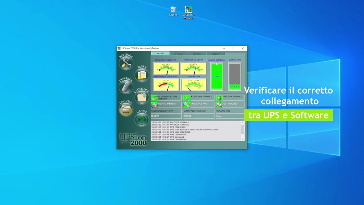 Software di gestione UPS UPSilon 2000