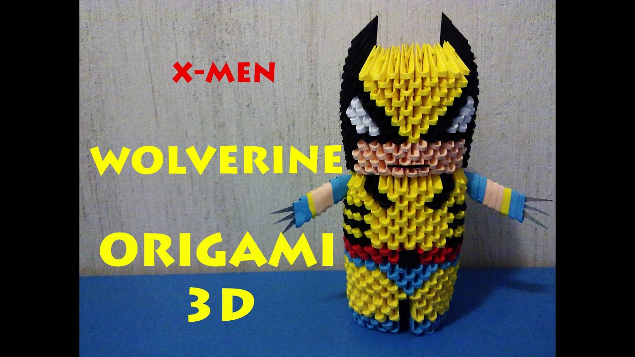 Origami 3D Wolverine - X Men