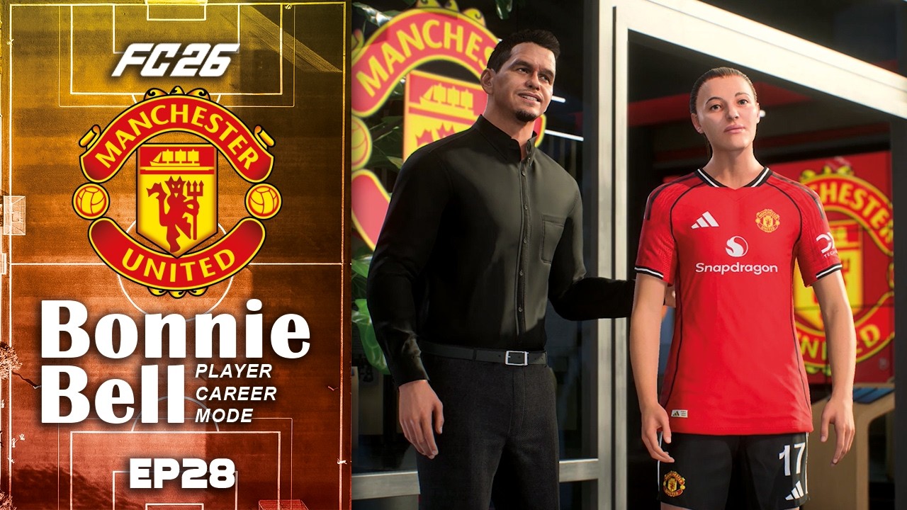 Finally Moving To England, Man United Transfer | Bonnie Bell Player Career Mode EP28 | FC26