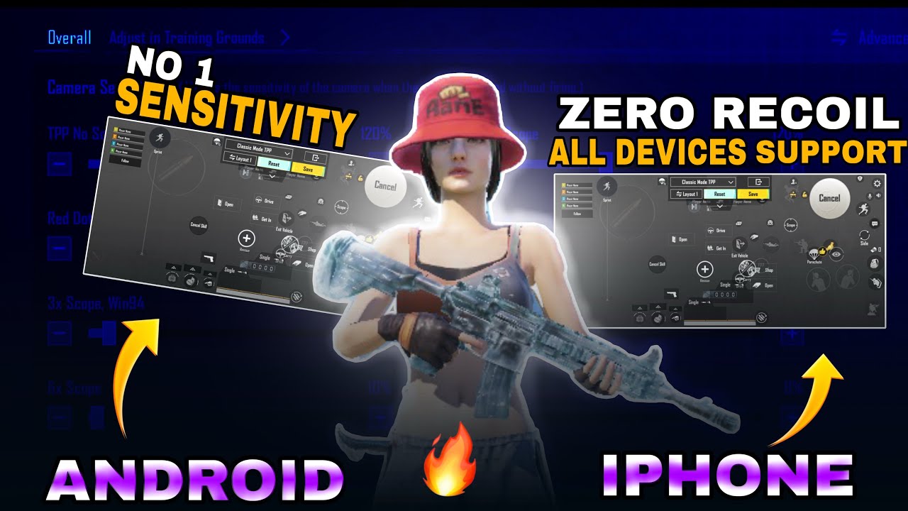 BGMI 4.2 UPDATE BEST SENSITIVITY 🔥 ZERO RECOIL FOR ALL DEVICES (GYRO & NON -GYRO )