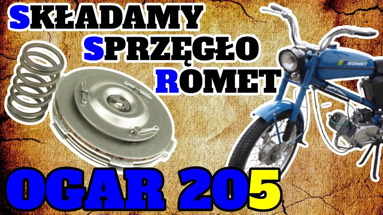 Jak złożyć sprzęgło ROMET OGAR 205. DEZAMET 023 oraz 010