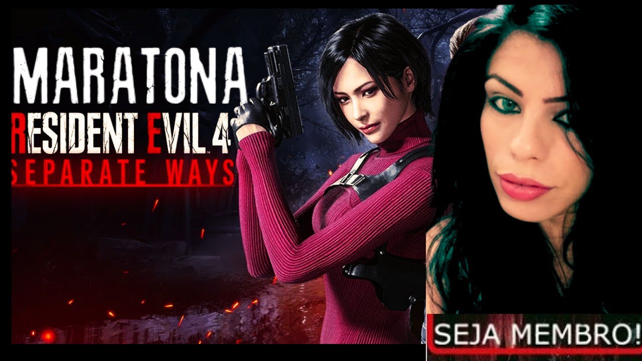 MARATONA +RESIDENT EVIL 4 ADA WONG  final  +BATE-PAPO