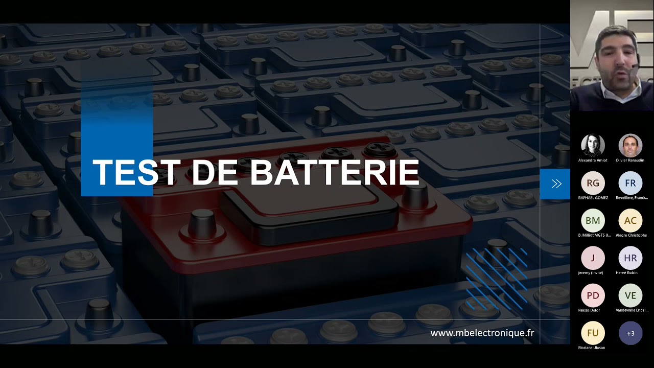 Webinaire - Test électrique de batterie