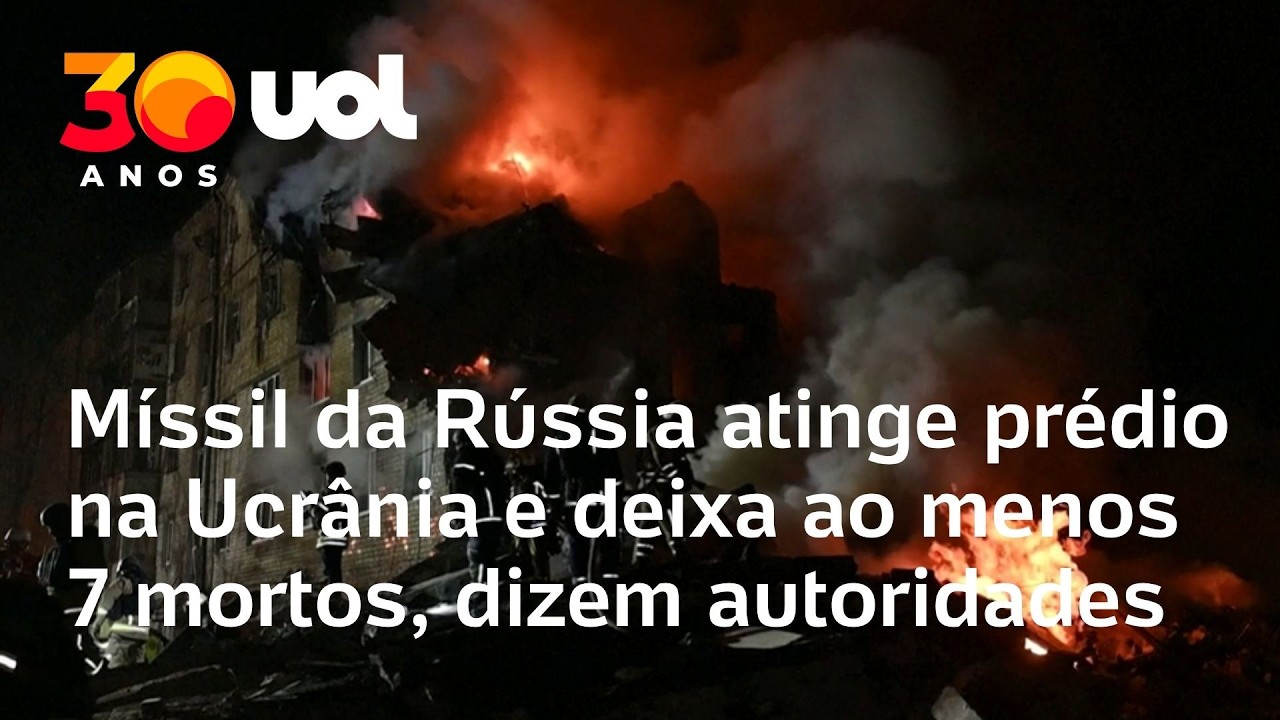 Míssil da Rússia deixa ao menos 7 mortos na Ucrânia