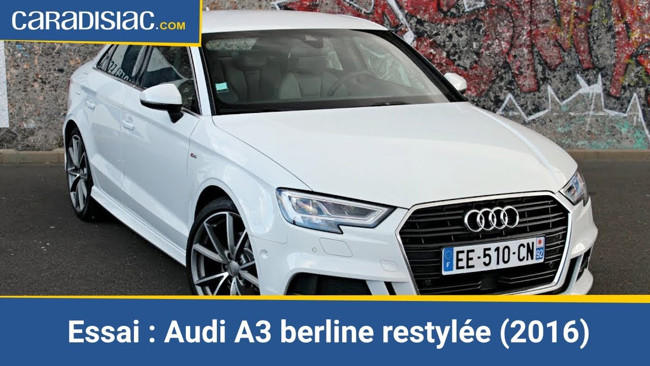 Essai – Audi A3 berline restylée 2016 : un bien pour une malle
