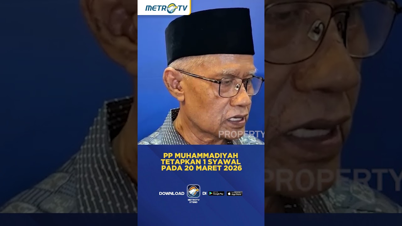 PP Muhammadiyah Tetapkan 1 Syawal Pada 20 Maret 2026  #shorts