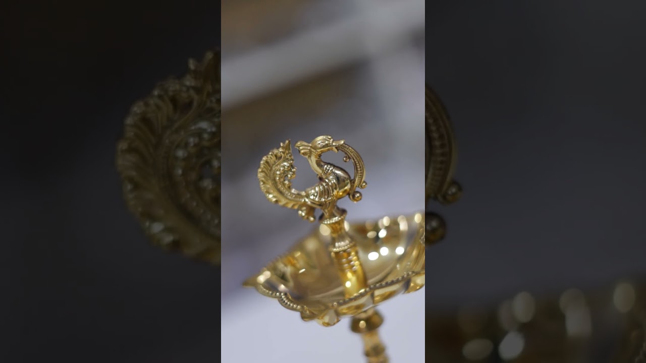 🕯️✨ Anna Patchi 5-Face Kuthu Vilaku – Perfect for Home & Poojas! 🔱 