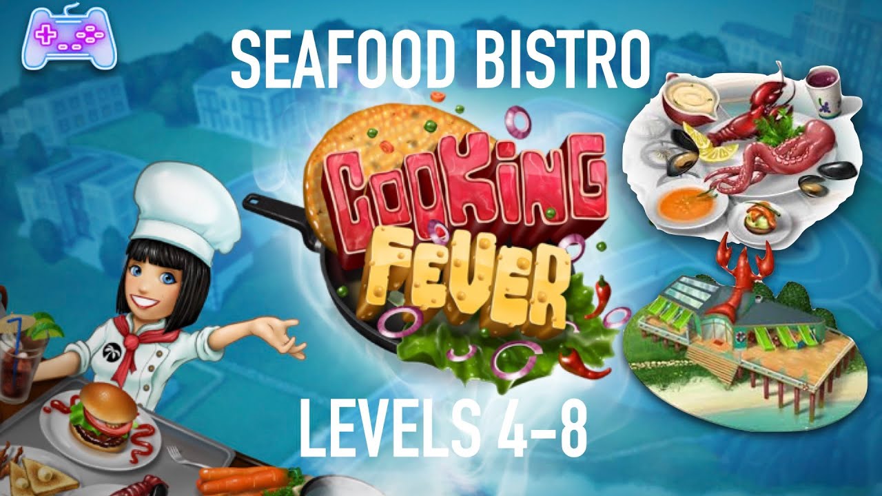 COOKING FEVER Ep 3 Seafood Bistro| I FAILED a level & BURNED lobster SMH