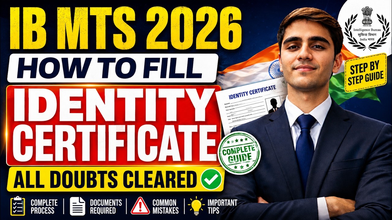 How to Fill Out the IB MTS 2026 Identity Certificate? ✅ Step-by-Step Guide | All Doubts Cleared