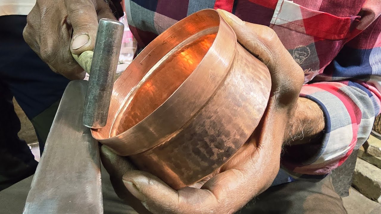 You'll be amazed at how a hammer and patience transform raw copper into living art.🔥⚒️