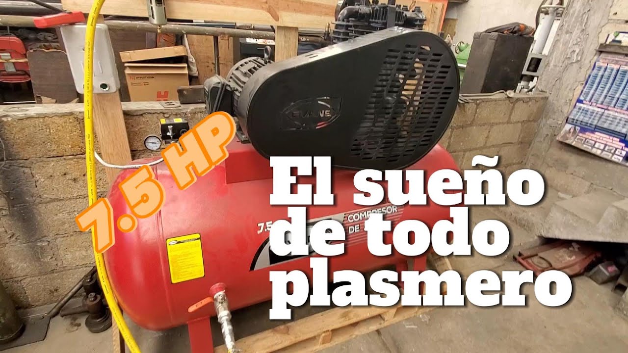 El sueño de todo plasmero 👉 compresor de 7.5 hp