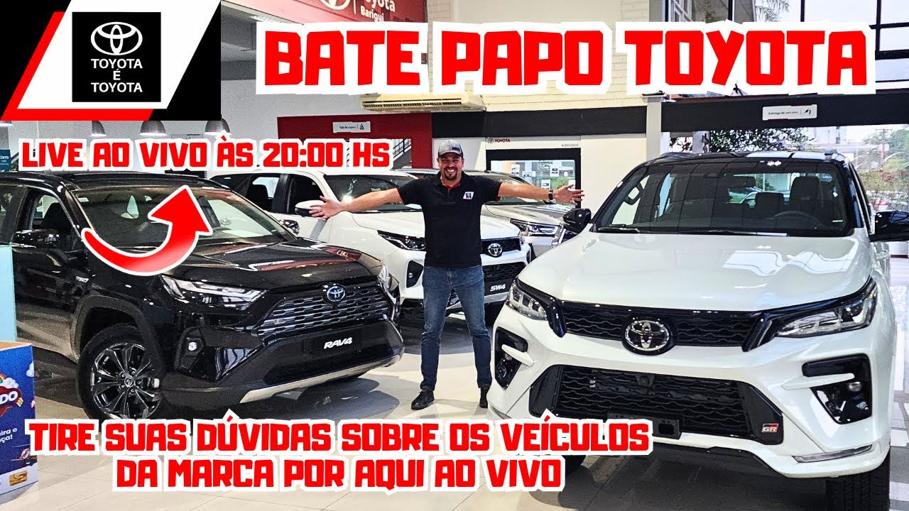 BATE PAPO TOYOTA - Dúvidas Sobre seu TOYOTA ? Respondemos AO VIVO! 📺🎥🤔
