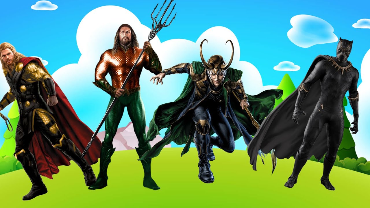 THOR vs Aquaman vs Loki vs BlackPanterra TilesHopEdmRush! CoffinDAnce Music #coffindance