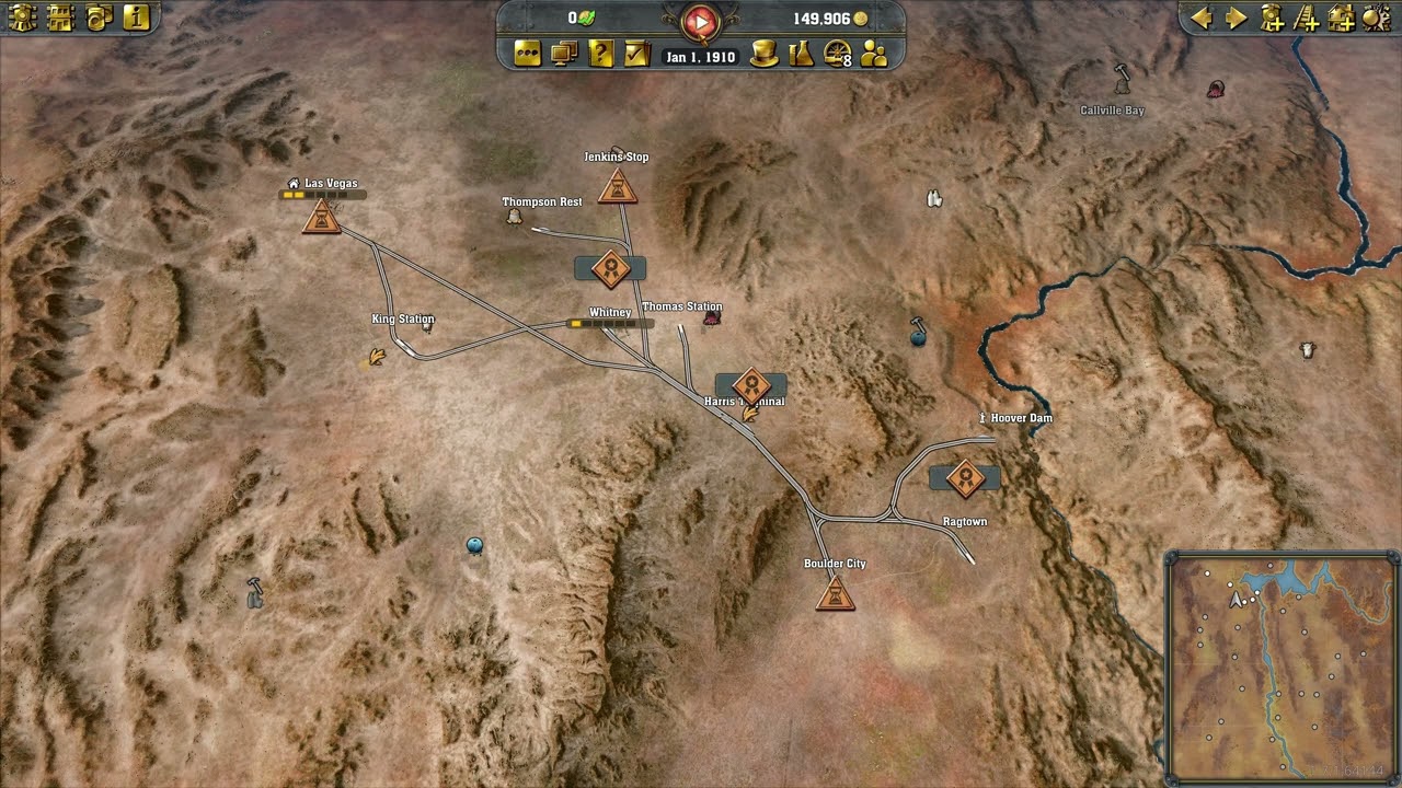 Railway Empire 2 - The Concrete Giant - Part 1 - Viva Las Vegas - No Commentary