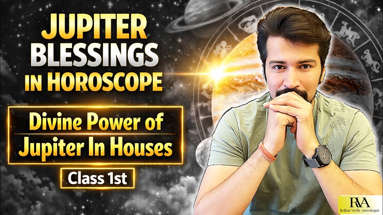 Jupiter Blessings in Horoscope | Divine Power of Jupiter in Houses | Class 1