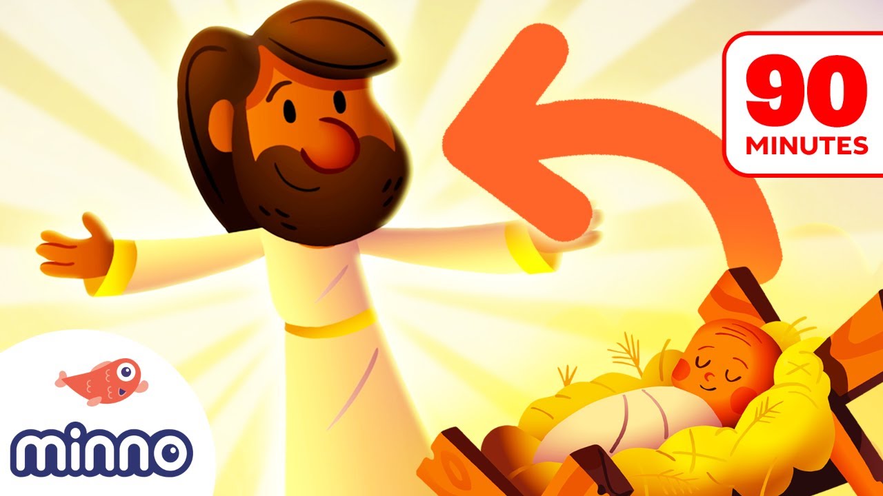 The Nativity Story About the Birth of Jesus PLUS 12 More Bible Stories for Kids!