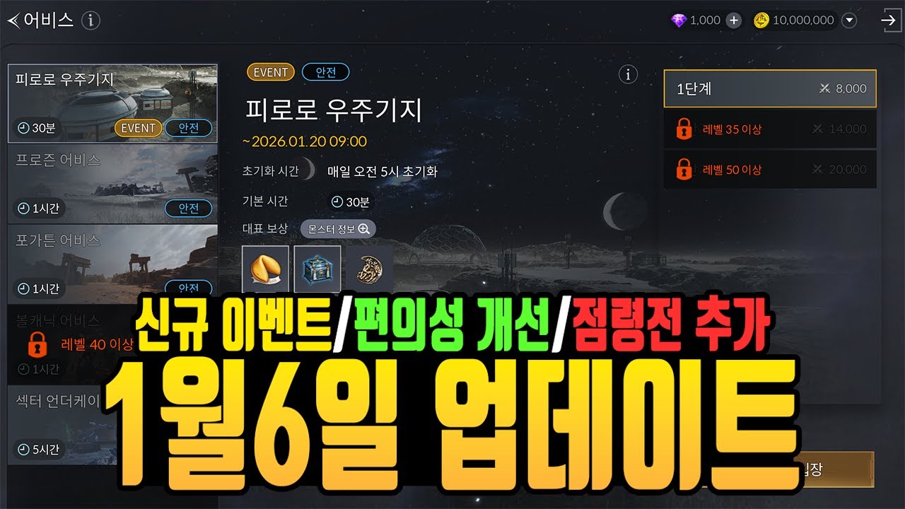 [카발RED] 1월6일 패치노트 리뷰(신규 이벤트,편의성 개선,점령전 추가 등)