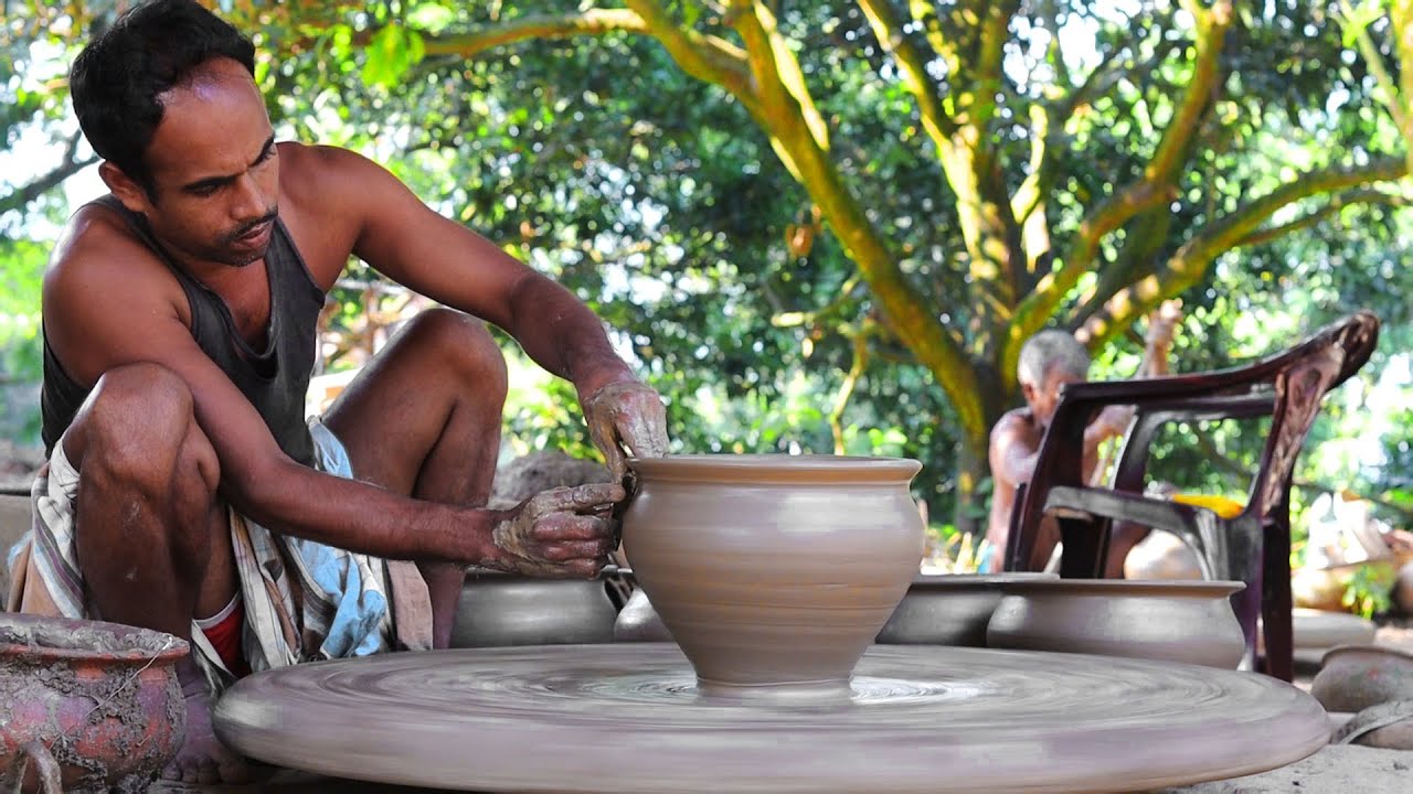 Clay Pot Making Process By Village Potter