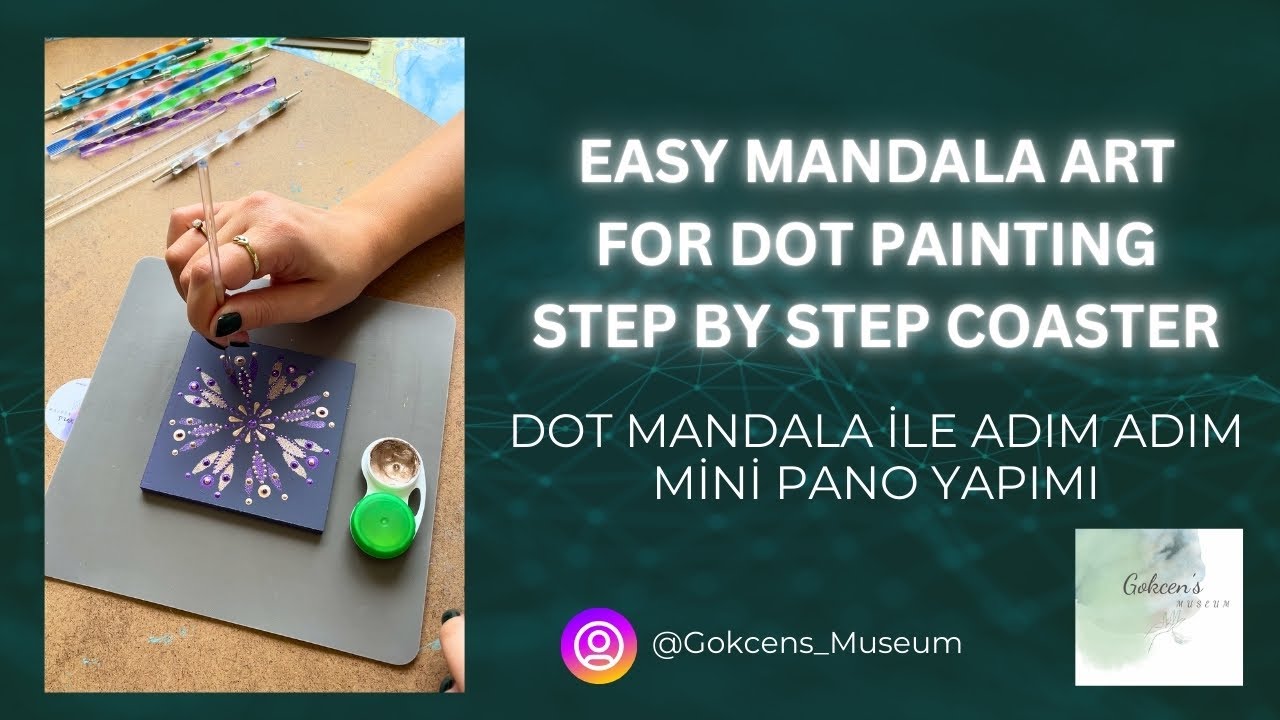 Dot Mandala ile mini pano yapımının en pratik yolu!