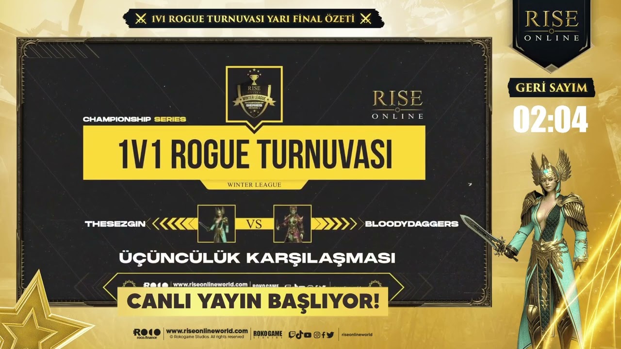 Rise Online World 1v1 Rogue Turnuvası Şampiyonluk Serüveni 🏆