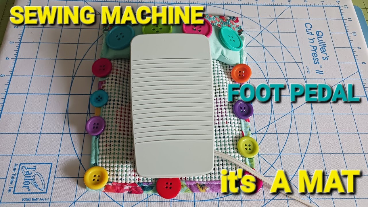 HOW to Sew Your Own Sewing Machine Foot Pedal Mat in 2 hrs