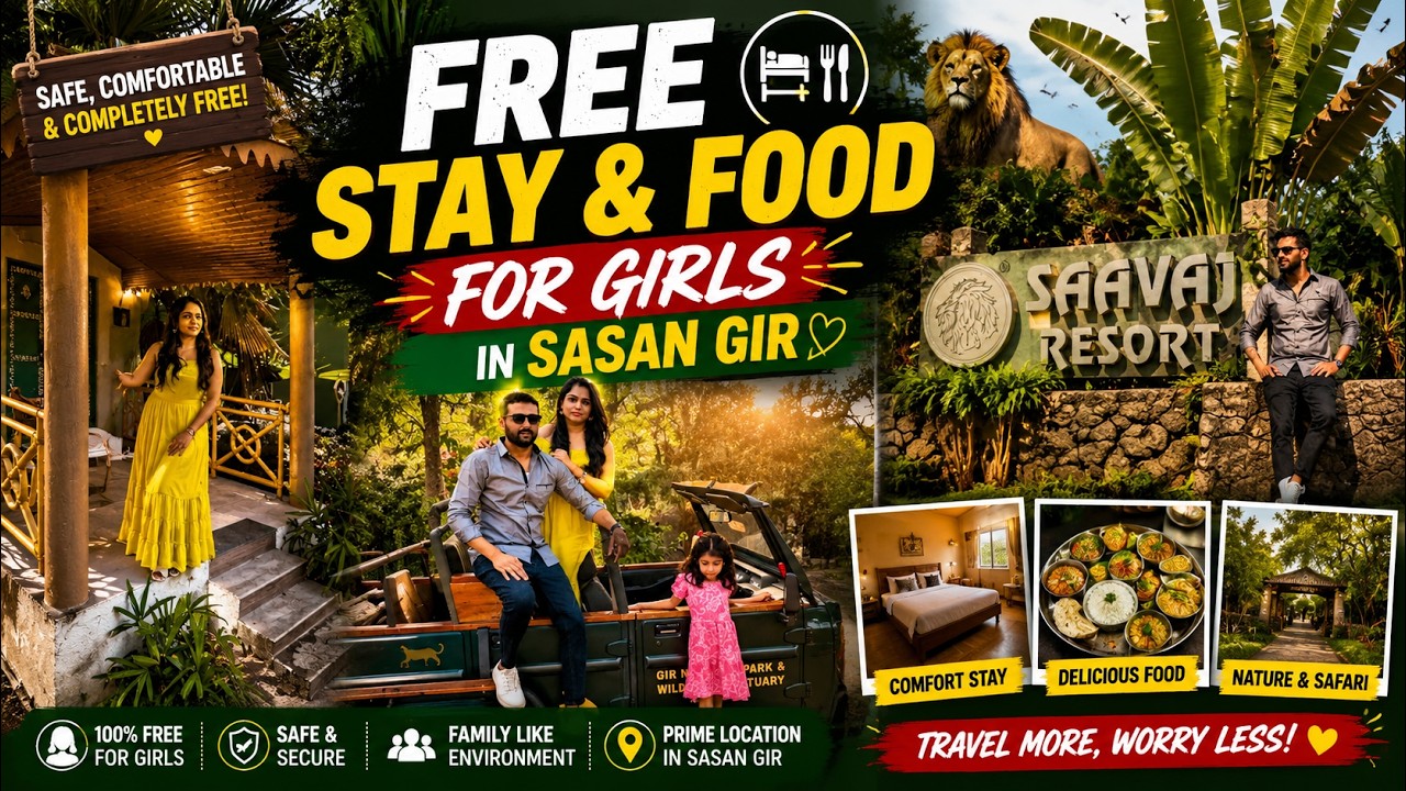 Saavaj Resort I Family Resort in Sasan Gir I Free Stay with Food for All Girls I KISHANI VLOGS #gir
