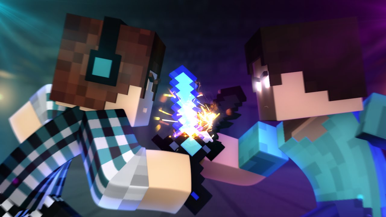 Minecraft Animação : AUTHENTIC VS HEROBRINE  ( Minecraft Animation )