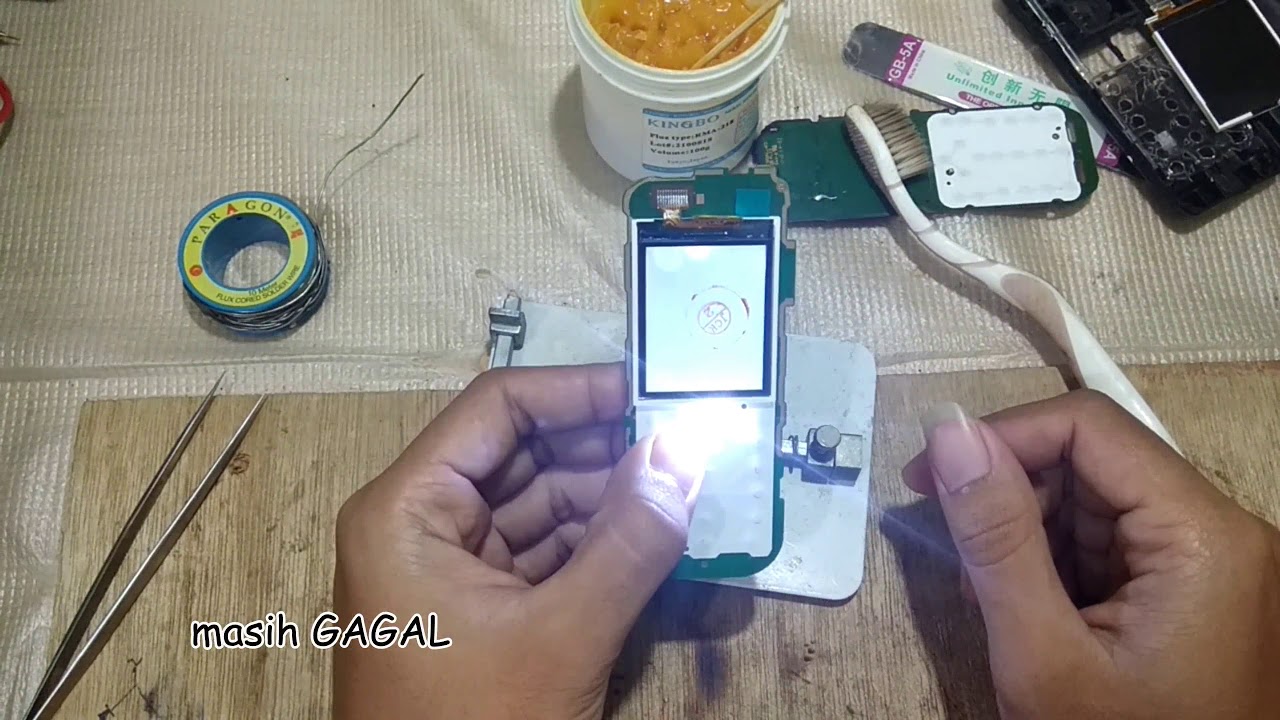 NOKIA 130 LCD BLANK ( WHITE SCREEN)|Cara memperbaiki LCD Blank