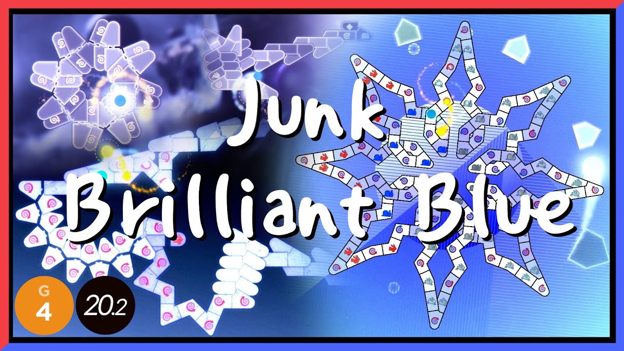 [Adofai Custom] Junk - Brilliant Blue (Clear) (Level by Team AOL)