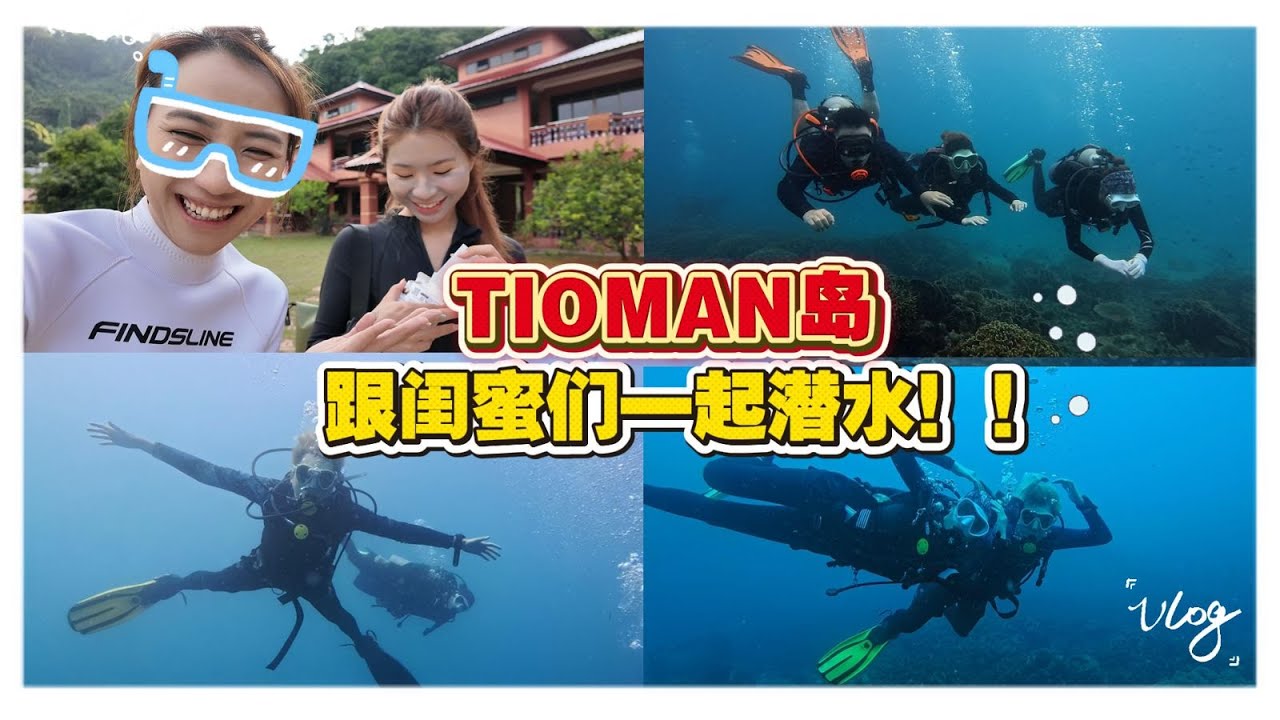 潜水Vlog！！我已经是AOW毕业生了！！！带4位姐妹去考OP，竟然。。。。只有1位毕业