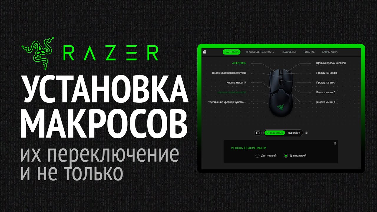 Как установить макросы на мышку Razer (Synapse 4)?