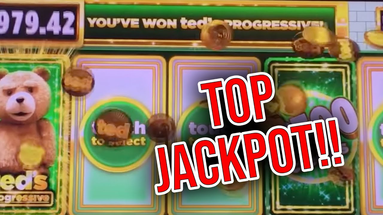 Ted Slot Machine Progressive Jackpot Handpay! Biggest Win on Youtube!!!