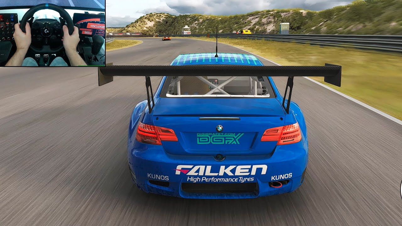 BMW M3 GT3 - Full Race in Zandvoort track - Steering Wheel Gameplay
