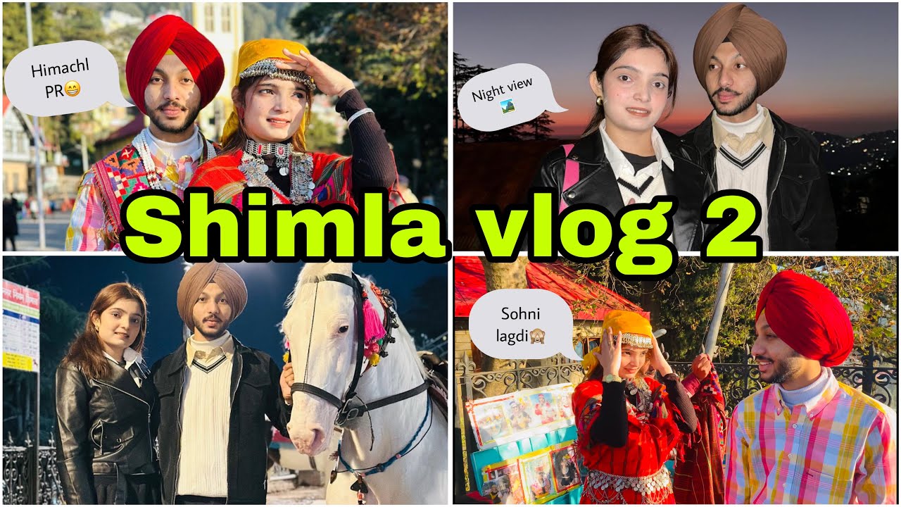 Влог Шимлы, часть -2 🏞️🥳Влоги о верховой езде и костюме Химачали 🙈(ginu_harsh) ❤️