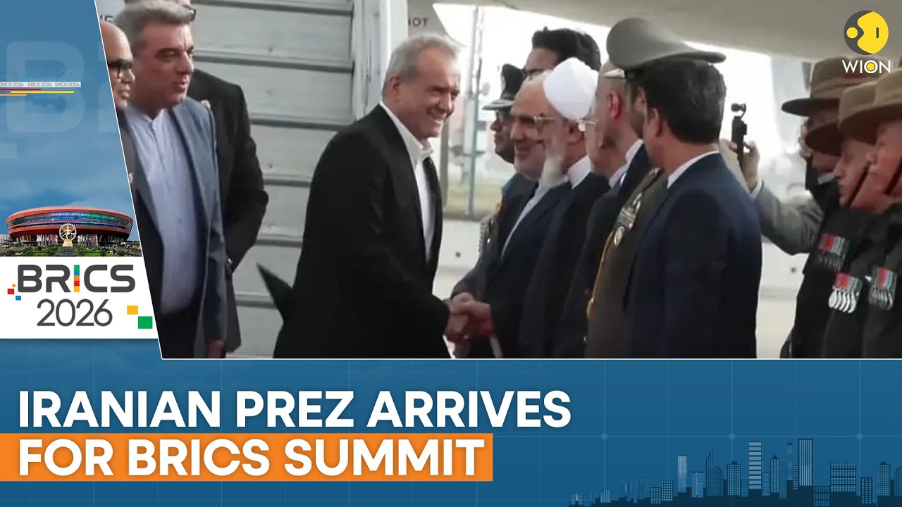 BRICS 2026: Iranian President Pezeshkian Lands In New Delhi For Summit | WION