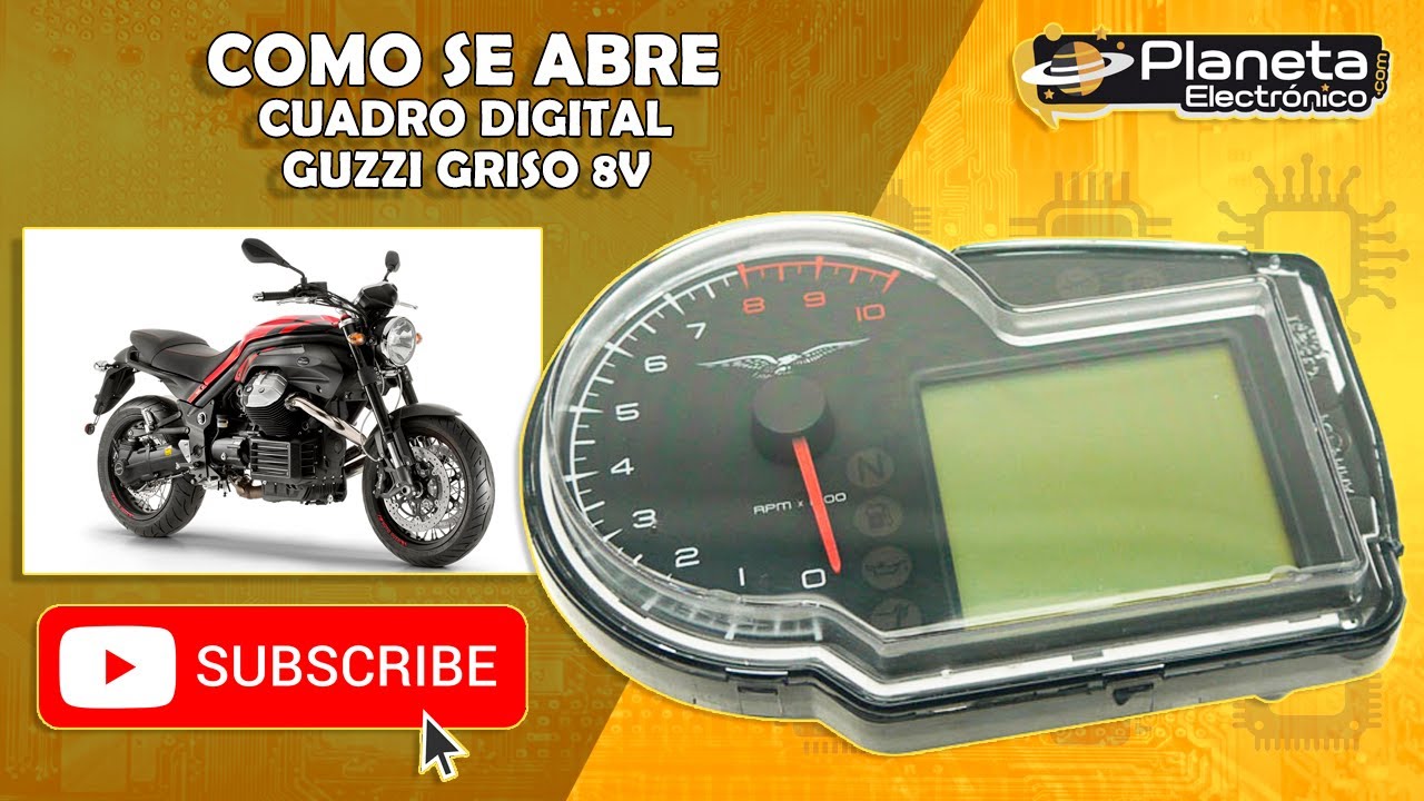 Cómo se abre un Cuadro Digital Guzzi Griso 8V (Cambio de LCD)