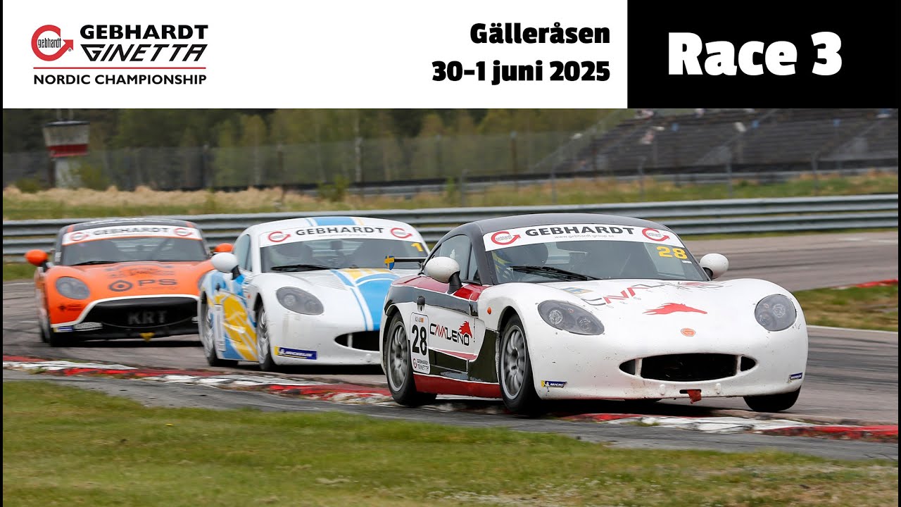 Ginetta Nordic championship | Gälleråsen 30-1 juni 2025 | Race3