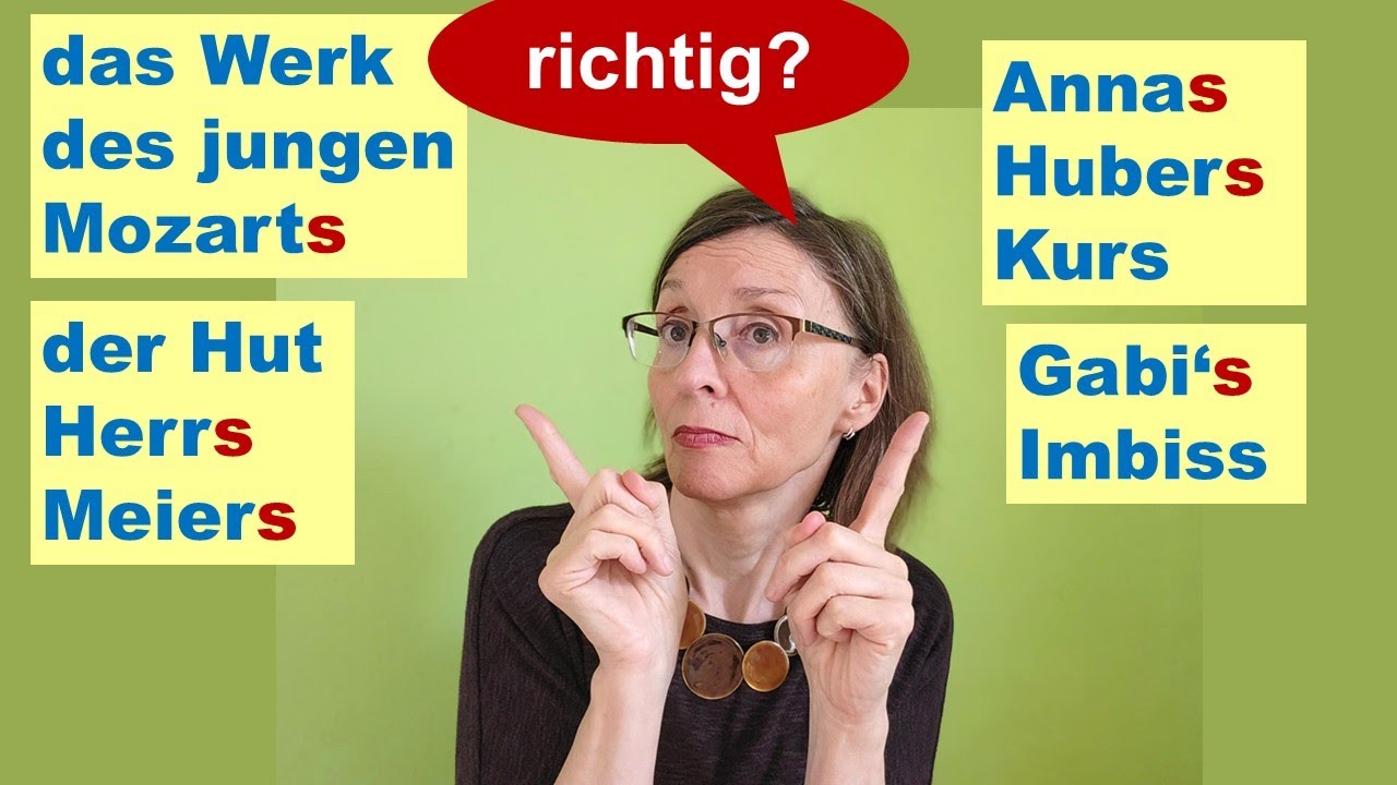 Was du bei Personennamen im Genitiv beachten musst - alle Besonderheiten (Deutsch B2-C1)