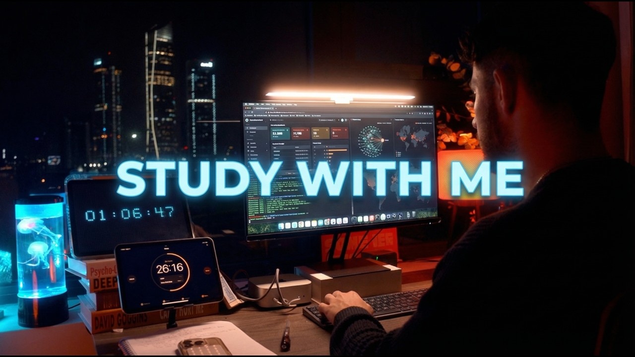 1-Hour Study With Me - Pomodoro, Medical Student, Hyperfocus
