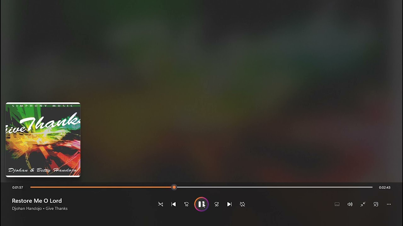 Djohan Handojo - Restore me o Lord