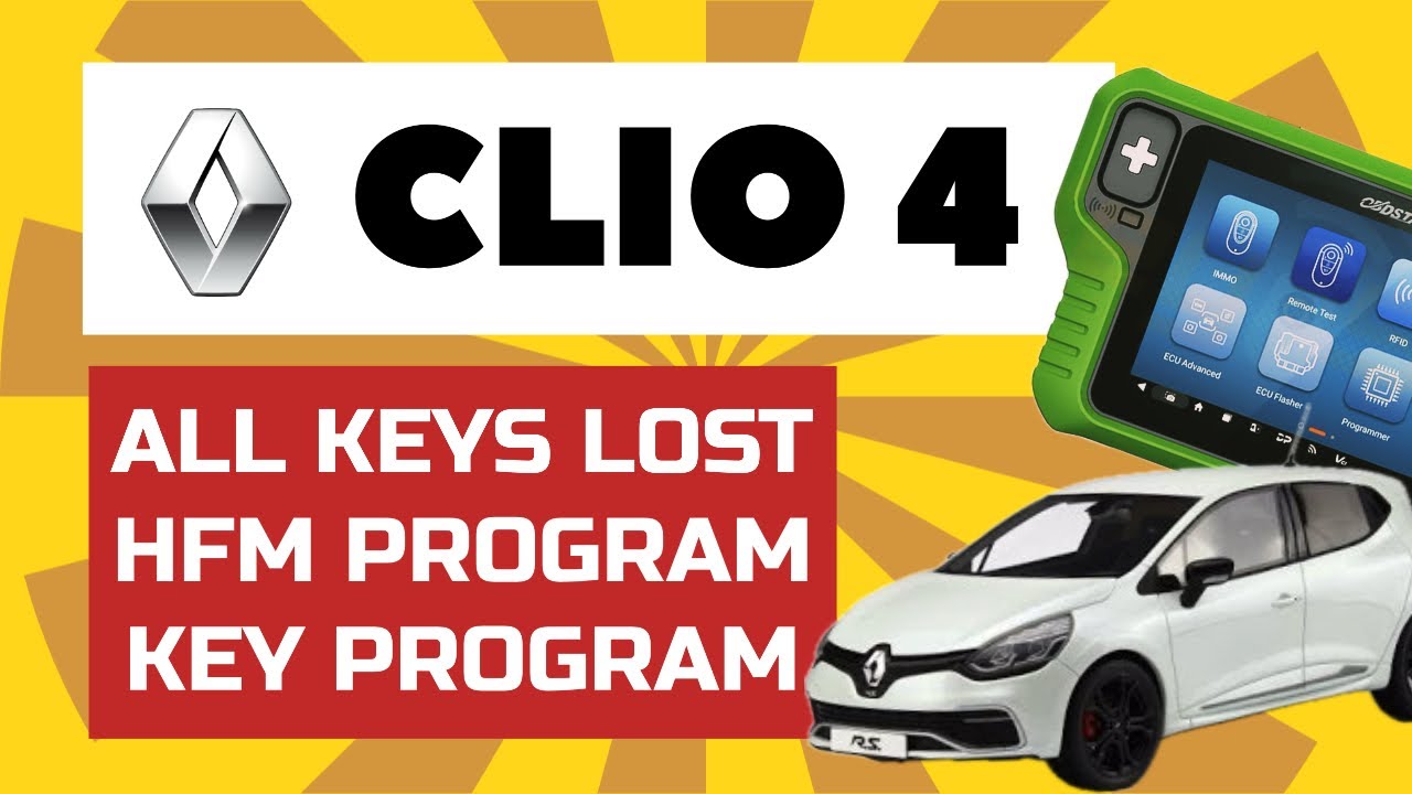 OBDSTAR Keymaster G3 vs Renault Clio 4 2015. AKL, PIN-код, привязка HFM, программирование ключей