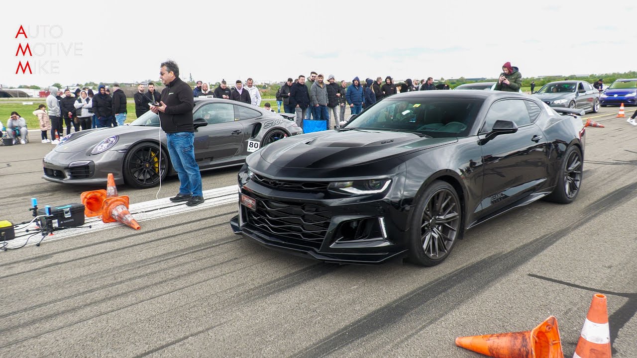 990HP Chevrolet Camaro ZL1 vs 850HP Porsche 991 Turbo S